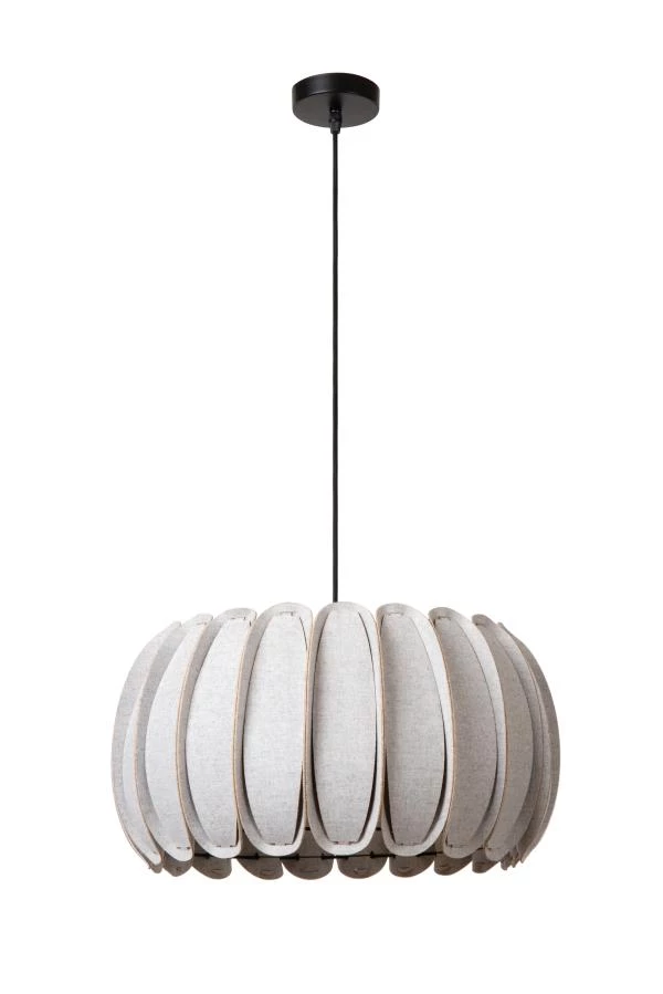 Lucide SPENCER - Hanglamp - Ø 40 cm - 1xE27 - Grijs - uitgezet